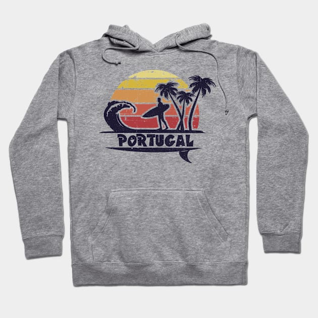 Portugal surf beach. Perfect present for mom mother dad father friend him or her Hoodie by SerenityByAlex